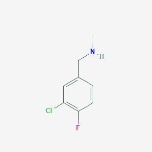 [(3-Chloro-4-fluorophenyl)methyl](methyl)amine