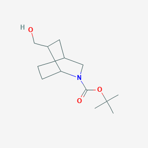 molecular formula C13H23NO3 B2640807 叔丁基 6-(羟甲基)-2-氮杂双环[2.2.2]辛烷-2-羧酸酯 CAS No. 1099570-32-7