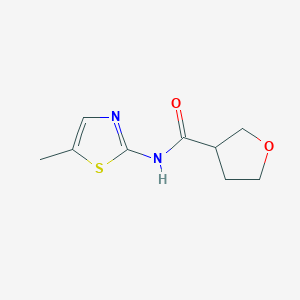 molecular formula C9H12N2O2S B2640812 N-(5-Methyl-1,3-thiazol-2-yl)oxolane-3-carboxamide CAS No. 2309705-96-0