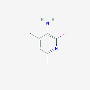 2-Iodo-4,6-dimethylpyridin-3-amine