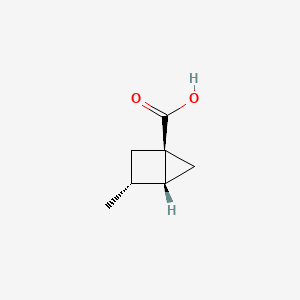 molecular formula C7H10O2 B2640825 (1R,3R,4R)-3-甲基双环[2.1.0]戊烷-1-羧酸 CAS No. 2253638-71-8