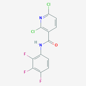 molecular formula C12H5Cl2F3N2O B2640837 2,6-dichloro-N-(2,3,4-trifluorophenyl)pyridine-3-carboxamide CAS No. 1375163-12-4