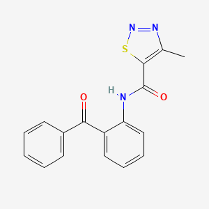 N-(2-benzoylphenyl)-4-methyl-1,2,3-thiadiazole-5-carboxamide