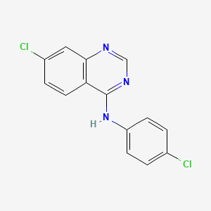 7-chloro-N-(4-chlorophenyl)quinazolin-4-amine