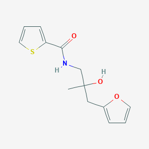 molecular formula C13H15NO3S B2640893 N-(3-(呋喃-2-基)-2-羟基-2-甲基丙基)噻吩-2-甲酰胺 CAS No. 1795441-91-6