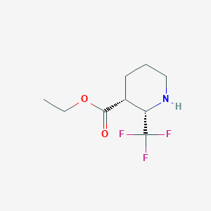 molecular formula C9H14F3NO2 B2640897 Ethyl (2S,3R)-2-(trifluoromethyl)piperidine-3-carboxylate CAS No. 2248410-47-9