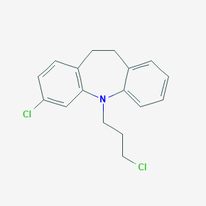 molecular formula C17H17Cl2N B026409 3-Chloro-5-(3-chloropropyl)-10,11-dihydro-5H-dibenz[b,f]azepine CAS No. 51551-41-8