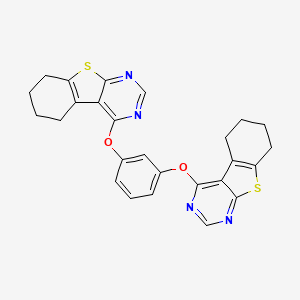 4-[3-(5,6,7,8-Tetrahydro-[1]benzothiolo[2,3-d]pyrimidin-4-yloxy)phenoxy]-5,6,7,8-tetrahydro-[1]benzothiolo[2,3-d]pyrimidine