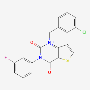 1-[(3-chlorophenyl)methyl]-3-(3-fluorophenyl)-1H,2H,3H,4H-thieno[3,2-d]pyrimidine-2,4-dione