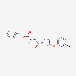 molecular formula C20H23N3O4 B2640922 苄基(2-(3-((6-甲基吡啶-2-基)氧代)吡咯烷-1-基)-2-氧代乙基)氨基甲酸酯 CAS No. 1903633-05-5