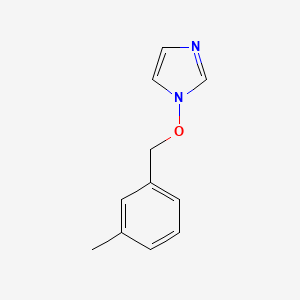 molecular formula C11H12N2O B2640925 1-[(3-methylbenzyl)oxy]-1H-imidazole CAS No. 477870-01-2