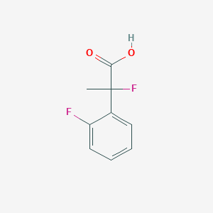 molecular formula C9H8F2O2 B2640927 2-氟-2-(2-氟苯基)丙酸 CAS No. 1394168-75-2