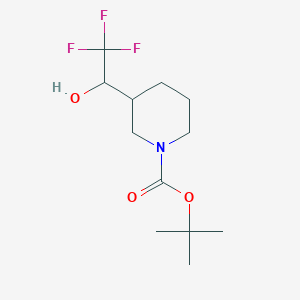 tert-butyl 3-(2,2,2-Trifluoro-1-hydroxyethyl)piperidine-1-carboxylate