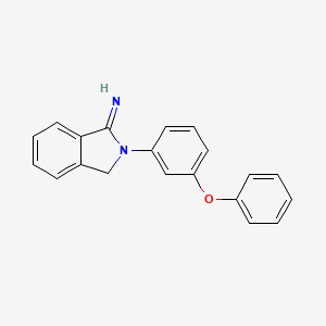 molecular formula C20H16N2O B2640981 2-(3-苯氧基苯基)-3H-苯并吲哚-1-亚胺 CAS No. 900641-58-9