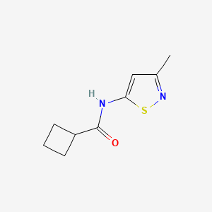 molecular formula C9H12N2OS B2640990 N-(3-methylisothiazol-5-yl)cyclobutanecarboxamide CAS No. 1235156-60-1