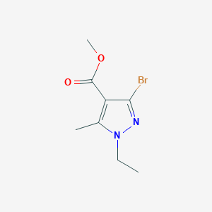 molecular formula C8H11BrN2O2 B2640996 Methyl 3-bromo-1-ethyl-5-methyl-1H-pyrazole-4-carboxylate CAS No. 1946822-54-3