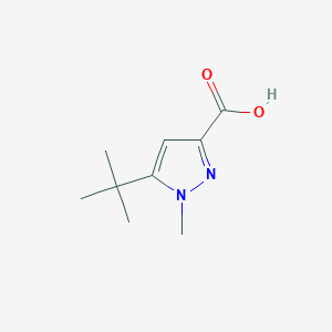 molecular formula C9H14N2O2 B2640998 5-叔丁基-1-甲基-1H-吡唑-3-甲酸 CAS No. 194289-31-1