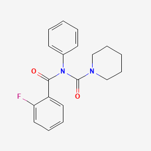 molecular formula C19H19FN2O2 B2641010 N-(2-氟苯甲酰基)-N-苯基哌啶-1-甲酰胺 CAS No. 899951-00-9