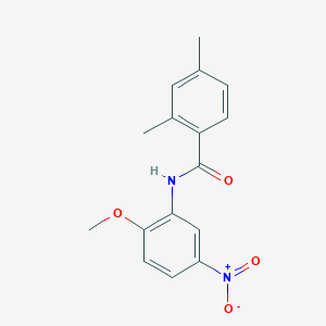 molecular formula C16H16N2O4 B2641016 N-(2-methoxy-5-nitrophenyl)-2,4-dimethylbenzamide CAS No. 672944-64-8