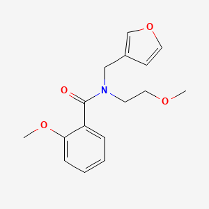 molecular formula C16H19NO4 B2641032 N-(furan-3-ylmethyl)-2-methoxy-N-(2-methoxyethyl)benzamide CAS No. 1421504-25-7