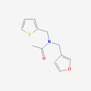 molecular formula C12H13NO2S B2641075 N-(furan-3-ylmethyl)-N-(thiophen-2-ylmethyl)acetamide CAS No. 1428371-07-6