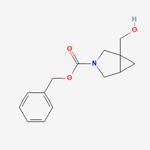 molecular formula C14H17NO3 B2641137 Benzyl 1-(hydroxymethyl)-3-azabicyclo[3.1.0]hexane-3-carboxylate CAS No. 2055840-73-6