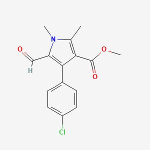 methyl 4-(4-chlorophenyl)-5-formyl-1,2-dimethyl-1H-pyrrole-3-carboxylate