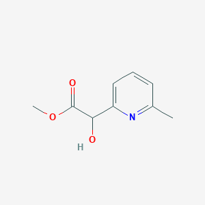 molecular formula C9H11NO3 B2641153 Methyl 2-hydroxy-2-(6-methylpyridin-2-yl)acetate CAS No. 1669439-28-4