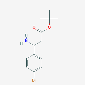 molecular formula C13H18BrNO2 B2641168 叔丁酸3-氨基-3-(4-溴苯基)丙酸酯 CAS No. 2248316-74-5