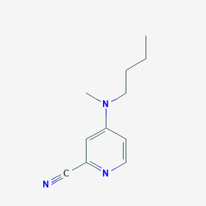 molecular formula C11H15N3 B2641176 4-[丁基(甲基)氨基]吡啶-2-腈 CAS No. 1249999-25-4