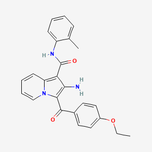 2-amino-3-(4-ethoxybenzoyl)-N-(o-tolyl)indolizine-1-carboxamide