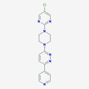3-[4-(5-Chloropyrimidin-2-yl)piperazin-1-yl]-6-pyridin-4-ylpyridazine