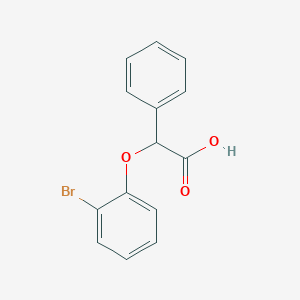 molecular formula C14H11BrO3 B2641198 2-(2-Bromophenoxy)-2-phenylacetic acid CAS No. 938344-83-3