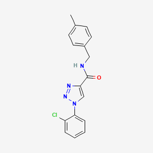 molecular formula C17H15ClN4O B2641200 1-(2-chlorophenyl)-N-(4-methylbenzyl)-1H-1,2,3-triazole-4-carboxamide CAS No. 1226440-66-9