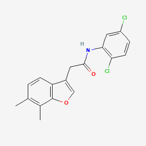 N-(2,5-dichlorophenyl)-2-(6,7-dimethyl-1-benzofuran-3-yl)acetamide