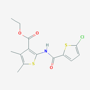 Ethyl 2-(5-chlorothiophene-2-carboxamido)-4,5-dimethylthiophene-3-carboxylate