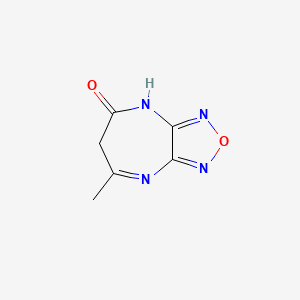 molecular formula C6H6N4O2 B2641223 7-Methyl-4H-[1,2,5]oxadiazolo[3,4-b][1,4]diazepin-5(6H)-one CAS No. 300588-18-5