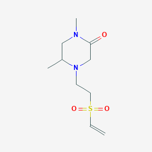 4-(2-Ethenylsulfonylethyl)-1,5-dimethylpiperazin-2-one