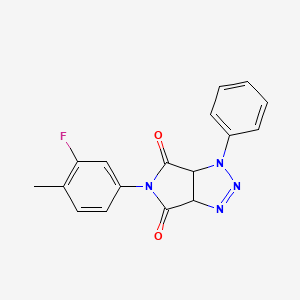 5-(3-fluoro-4-methylphenyl)-1-phenyl-1,6a-dihydropyrrolo[3,4-d][1,2,3]triazole-4,6(3aH,5H)-dione
