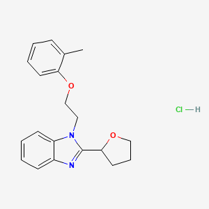 2-(tetrahydrofuran-2-yl)-1-(2-(o-tolyloxy)ethyl)-1H-benzo[d]imidazole hydrochloride