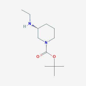 molecular formula C12H24N2O2 B2641247 (R)-叔丁基 3-(乙氨基)哌啶-1-羧酸酯 CAS No. 1163285-65-1