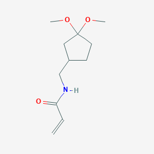 N-[(3,3-Dimethoxycyclopentyl)methyl]prop-2-enamide