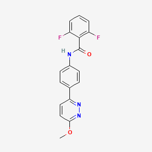 2,6-difluoro-N-(4-(6-methoxypyridazin-3-yl)phenyl)benzamide