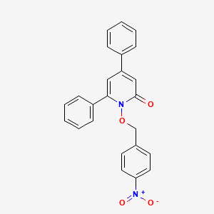1-[(4-Nitrophenyl)methoxy]-4,6-diphenylpyridin-2-one