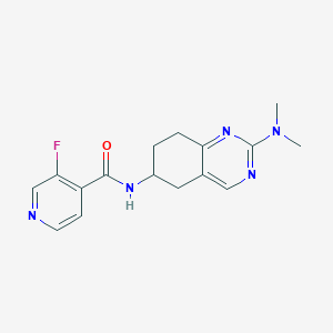 N-[2-(dimethylamino)-5,6,7,8-tetrahydroquinazolin-6-yl]-3-fluoropyridine-4-carboxamide