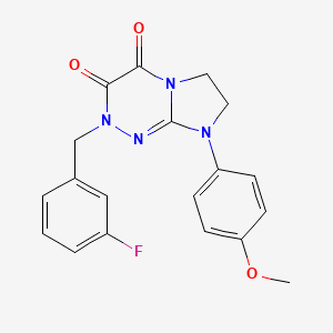 2-(3-fluorobenzyl)-8-(4-methoxyphenyl)-7,8-dihydroimidazo[2,1-c][1,2,4]triazine-3,4(2H,6H)-dione