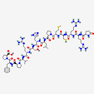 molecular formula C75H119N25O17S2 B2641321 ELA-14 (human) CAS No. 1886973-05-2