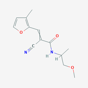 2-cyano-N-(1-methoxypropan-2-yl)-3-(3-methylfuran-2-yl)prop-2-enamide