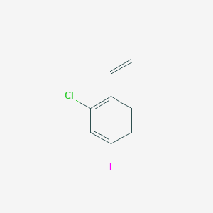 molecular formula C8H6ClI B2641335 2-chloro-1-ethenyl-4-iodobenzene CAS No. 2355779-30-3