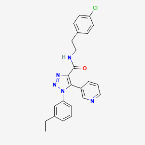 N-(4-chlorophenethyl)-1-(3-ethylphenyl)-5-(pyridin-3-yl)-1H-1,2,3-triazole-4-carboxamide